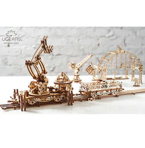 Ugears Mechanical Town Series - Rail Manipulator - UGEARS Singapore